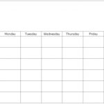 Full Page Blank Calendar Template