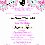 Invitation Templates Akhand Path