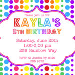 Invitation Templates Birthday Party