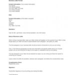Letter Templates Business