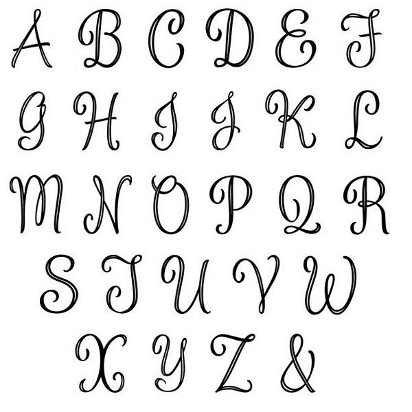 Letter a Monogram Templates