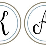 Letter a Monogram Templates