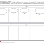 Printable Blank Comic Strip Template For Kids