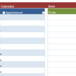 Printable Blank Daily Schedule Template