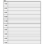 Printable Blank Daily Schedule Template