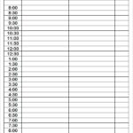 Printable Blank Daily Schedule Template