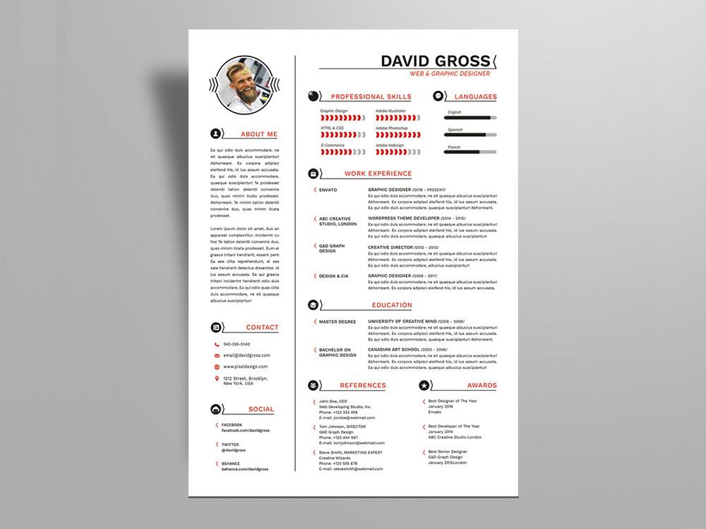 Resume Templates Adobe Illustrator