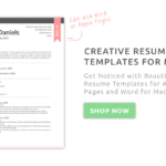 Resume Templates Apple Pages