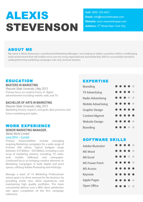 Resume Templates Apple Pages