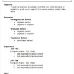 Resume Templates College