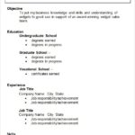 Resume Templates College Application