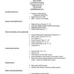 Resume Templates College Application