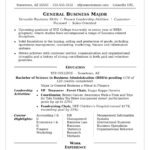 Resume Templates College Student