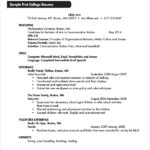 Resume Templates College Student