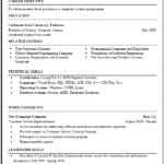 Resume Templates Computer Science