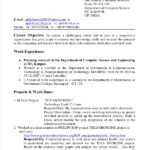 Resume Templates Computer Science