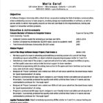 Resume Templates Computer Science