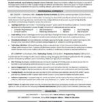 Resume Templates Computer Science