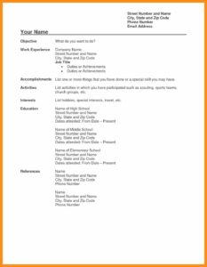 Resume Templates Copy And Paste (15) - TEMPLATES EXAMPLE | TEMPLATES ...