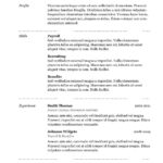 Resume Templates Copy And Paste