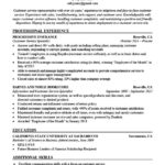 Resume Templates Customer Service