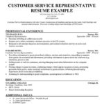 Resume Templates Customer Service