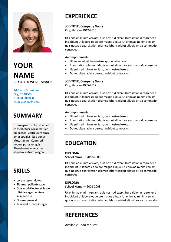 Resume Templates Free Download