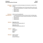 Resume Templates Microsoft Word