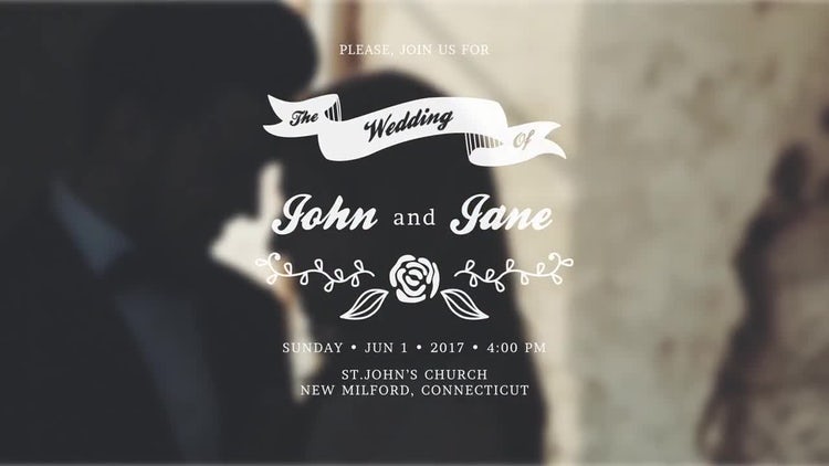 Wedding Invitation Templates After Effects Free Download