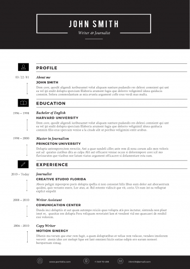 A Resume Template On Word