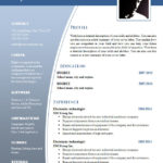 A Resume Template On Word