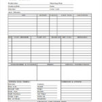 Blank Call Sheet Template