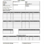 Blank Call Sheet Template