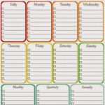 Blank Cleaning Schedule Template