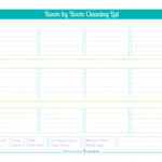 Blank Cleaning Schedule Template