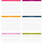 Blank Cleaning Schedule Template