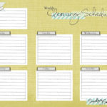 Blank Cleaning Schedule Template