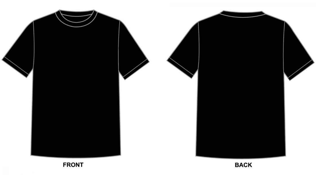 Blank Tee Shirt Template (2) - TEMPLATES EXAMPLE | TEMPLATES EXAMPLE