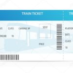 Blank Train Ticket Template
