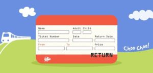 Blank Train Ticket Template (4) - TEMPLATES EXAMPLE | TEMPLATES EXAMPLE