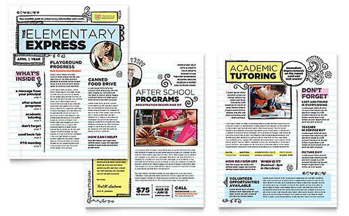 Brochure Templates Elementary