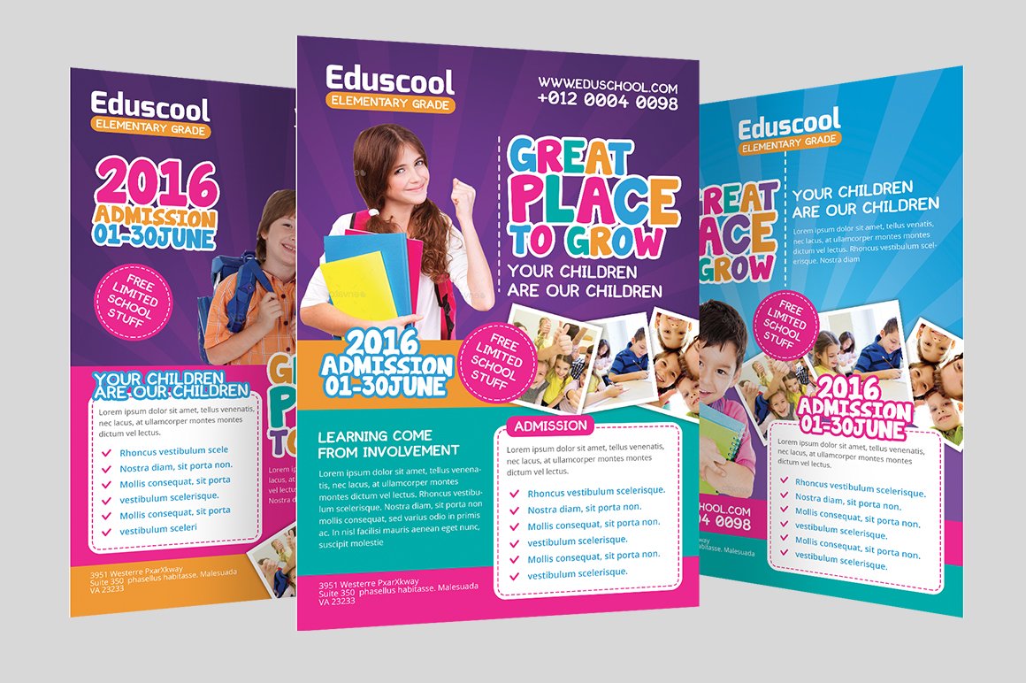 Brochure Templates Elementary School