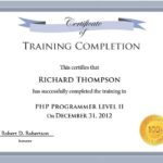 Certificate of Training Template