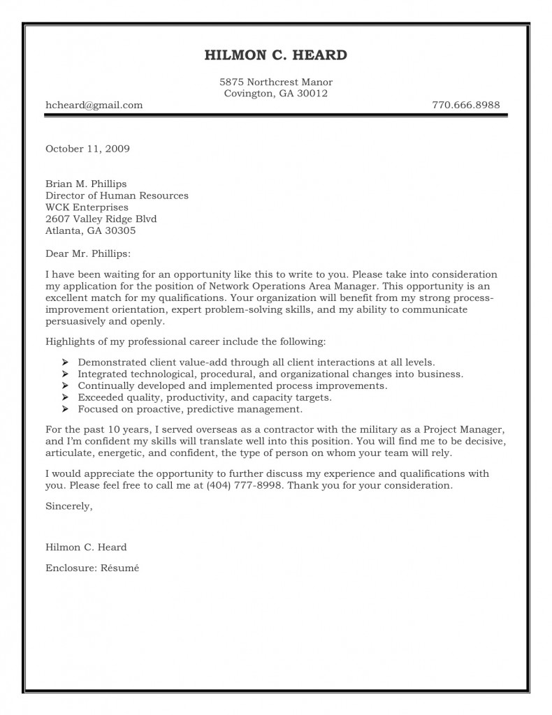 Cover Letter Templates Download