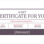 Hotel Gift Certificate Template