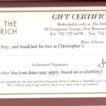 Hotel Gift Certificate Template