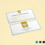 Hotel Gift Certificate Template