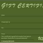 Hotel Gift Certificate Template