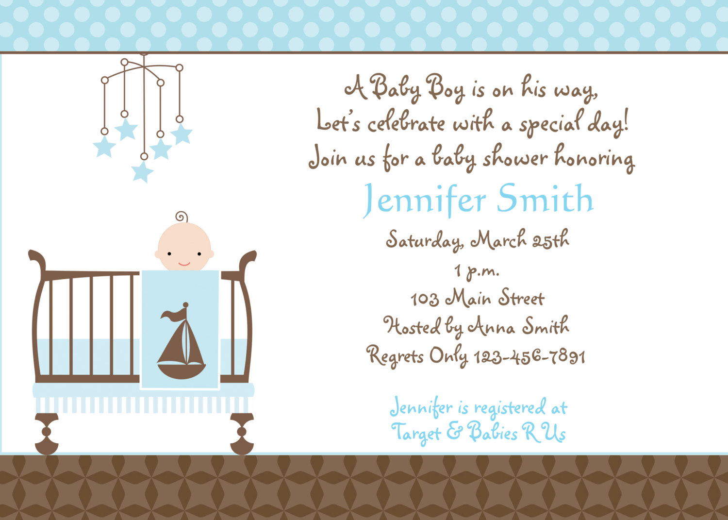 Invitation Templates Baby Shower Boy