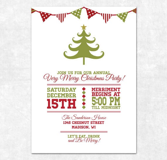 Invitation Templates Christmas